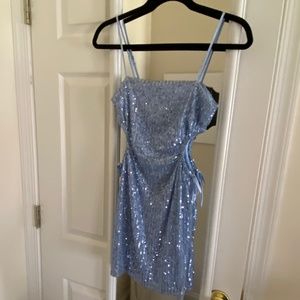 Shimmery Blue Dress